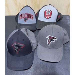 Atlanta Falcons Hat Lot 4 NFL Caps Adjustable Strapback Snapback Bundle